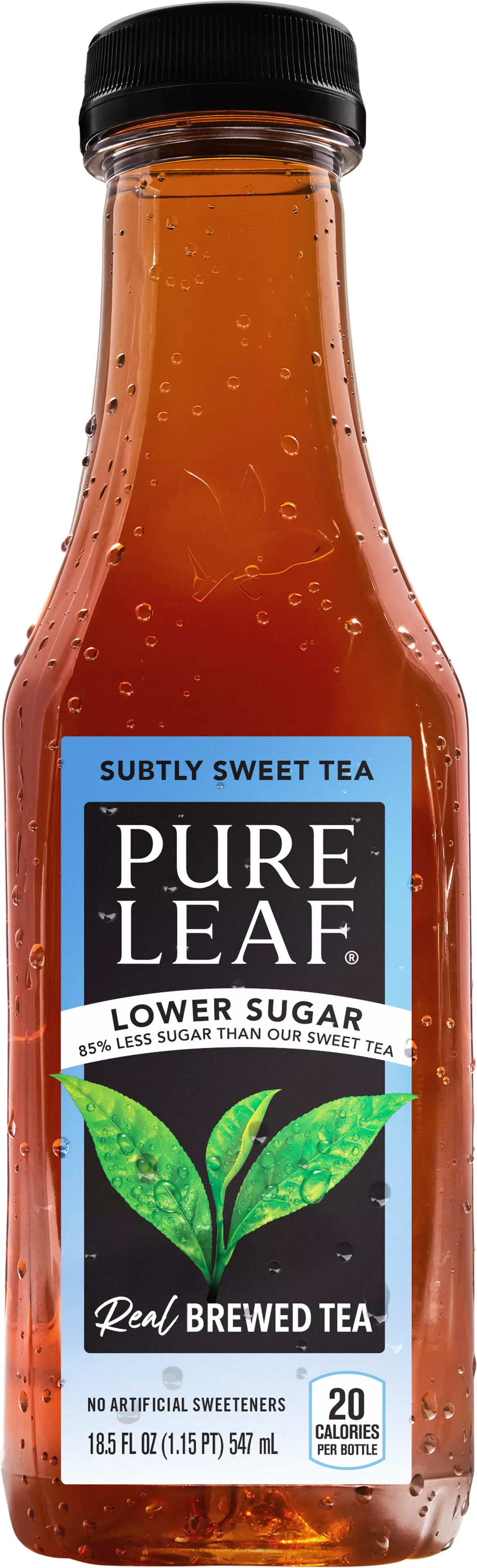 Pure Leaf Iced Tea, 0 Calories Unsweetened Variety Pack, 18.5 fl oz (Pack of 12)